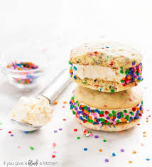 Birthday Cake Ice Cream Sandwich Birthday Cake Ice Cream Sandwiches Recipe Ice Cream Birthday Cake Crunch Cake Making Homemade Ice Cream