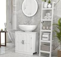 Amazon.com: kleankin Pedestal Sink Storage Cabinet, Under ...