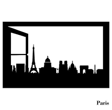 Download Add The Open Window To Seattle City Scape With Starry Night 5th 6th Grade Project Paris Skyline Template Pa Paris Skyline Silhouette Window Silhouette Paris