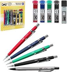 Amazon Com Mr Pen Juego De Lapices Mecanicos Con Plomo Y Gomas De Borrar 5 Tamanos 0 3 0 5 0 7 0 9 Y 2 Milimetros Dibujo Bocetos Ilustraciones Arquitectura Lapices Mecanicos De Dibujo Office Products