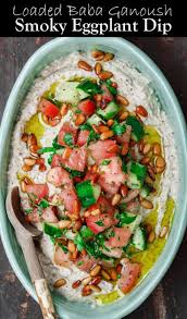 Smoky Loaded Eggplant Dip Baba Ganoush Tutorial The Mediterranean Dish Babaganoush Recipe Mediterranean Dishes Appetizer Recipes
