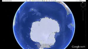 This satellite image of antarctica was created by dave pape using nasa's blue marble data set, a custom c program, and orthographic projection formulas from mathworld. Antarctica Google Mystery 14 Mile Structure Buried In Ice On Google Earth World News Express Co Uk