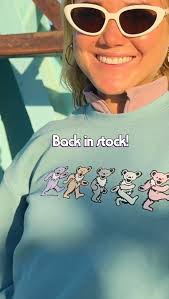 Pastel Bears Grateful Dead Women’s Sweatshirts are back
