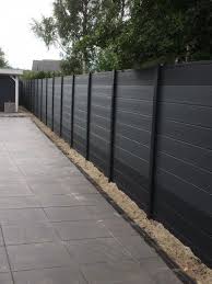 Kunststoff Zaundunkelgrau Mittelgrau Hellgrau Donker Fence Backyar Backyar Donker Fence In 2020 Modern Fence Design Backyard Fences Fence Design