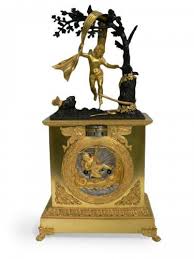 Le xixe siècle (ou 19e siècle) commença le 1er janvier 1801 et finit le 31 décembre 1900. Pendule Automate A Cadran Tournant Cupidon Defiant Le Serpent Epoque Xixe Horloges Vintage Pendule Horloges Anciennes
