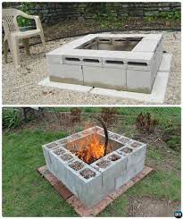 Diy Cinder Block Fire Pit 10 Simple Cinder Block Garden Projects Cinder Block Fire Pit Fire Pit Plans Easy Fire Pit
