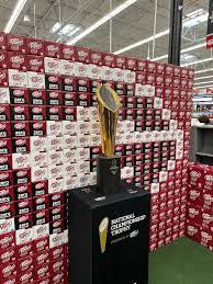 Natty Trophy on Display at Walmart