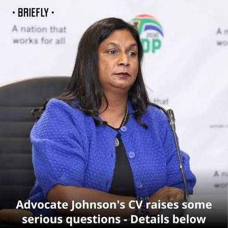 Advocate Andrea Johnson is vying to be the country's new NDPP, but 208 people are against that idea. Details in the comments. Image: MediaZaban865/ X