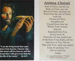 Check spelling or type a new query. Anima Christi Prayer Card Confraternity Of Penitents Holy Angels Gift Shop