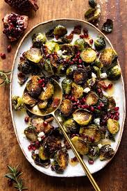 Roasted Bacon Brussels Sprouts With Salted Honey Half Baked Harvest Recipe In 2020 Half Baked Harvest Recipes Roasted Bacon Brussel Sprouts