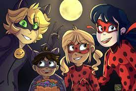 Miraculous Ladybug Chat Noir Happy Halloween Miraculous Ladybug And Cat Noir Cat Noir And Ladybug Ladybug X Cat Noir