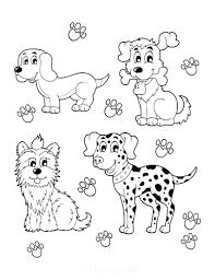 Click the image below to print. 95 Dog Coloring Pages For Kids Adults Free Printables