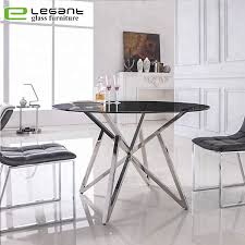 The fab glass and mirror round 0.5 in. Modern Stainless Steel Base Round Glass Top Dining Table Buy Dining Table Glass Dining Table Round Dining Table Product On Alibaba Com
