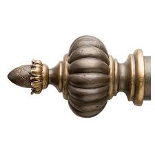 Custom Hand Painted Madelaine 2 Finial For Wooden Drapery Hardware Rods In 24 Different Shades 5 3 4 Inches In Width 3 Drapery Hardware Finials Drapery Rods