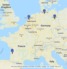 Germany and france have close ties. France Germany Holland 2007 Google My Maps