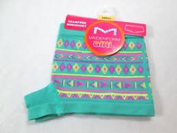Details About Maidenform Girl Teal Tribal Seamless Minishort Panty Underwear L4102 Size S