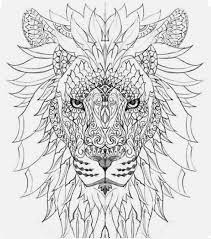 lion color page coloring pages mandala watercolor coloriage de maison