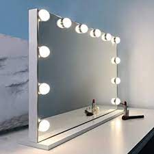 Hollywood led vanity lights strip kit with 14 dimmable light bulbs for full body length makeup mirror, wall mirror, plug in vanity mirror lights with power supply, 3 color modes, mirror not included. Amazon Com Wayking Vanity Mirror With Lights Hollywood Lighted Makeup Mirror With 12 Dimmable Led Bulbs Tabletop Or Wall Mounted Mirror With Usb Outlet And 3 Lighting Modes H17 3 X L22 8 Inch Beauty