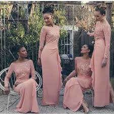 Sparkly Rose Gold Cheap 2015 Mermaid Bridesmaid Dresses Off Shoulder Sequins Backless Plus Size Long Sleeve Bridesmaid Dress Bridesmaid Dresses Bridesmaid Gown