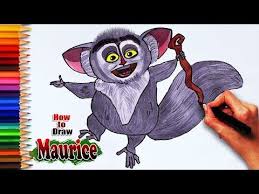 How To Draw Maurice All Hail King Julien Drawing Easy Drawing For Kids Easy Drawings Easy Drawings For Kids Drawing Tutorial Easy
