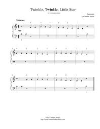 Twinkle Twinkle Little Star For Very Easy Piano By Traditional Digital Sheet Music For Download Print S0 250641 Sheet Music Plus