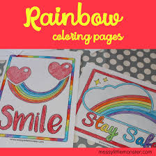 They're great for all ages. Rainbow Coloring Pages Hang Rainbows In Windows To Spread Hope And Positivity Messy Little Monster