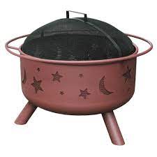 And my pots were brand new, no residue at all. Landmann 24 In Big Sky Stars And Moons Fire Pit In Georgia Clay With Cooking Grate 28335 The Home Depot Cool Fire Pits Landmann Fire Pit Steel Fire Pit