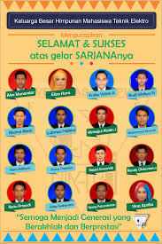 Banner Untuk Wisudawan Di 2020 Teknik Elektro Mahasiswa Teknik