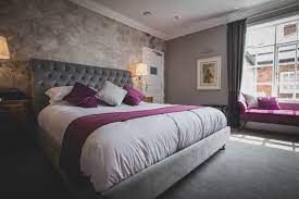 Room 5 Tollemache Executive A Large Luxury Bedroom With Splashed Of Mulberry And Grey Largeluxury Bedroom Design Luxury Bedroom Furniture Luxurious Bedrooms