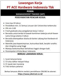 Maybe you would like to learn more about one of these? Pelamar Pt Ace Harus Terikat Di Bawah Komitmen Bekerja Untuk Kawan Lama Group Lampuhijau Com