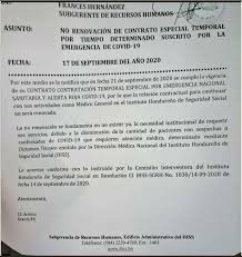 Para Gobierno De Honduras Pandemia Ya Termino Y Despide Medicos Criterio Hn