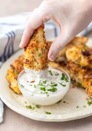 In another shallow dish, place ranch dressing. Baked Chicken Tenders Cheddar Bacon Ranch Chicken Video