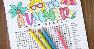 You can download and print them instantly from your computer. Free Printable Summer Word Search Coloring Page Artsy Fartsy Mama