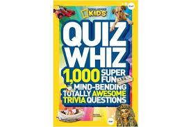 Our daily home page trivia questions are tricky for some and a breeze for others. National Geographic Kids Quiz Whiz 1 000 Super Fun Mind Bending Totally Awesome Trivia Questions Quiz Whiz Quiz Whiz Kogan Com