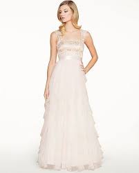 Le Chateau Mesh Square Neck Corkscrew Gown Bridesmaid Dresses Gowns Dresses