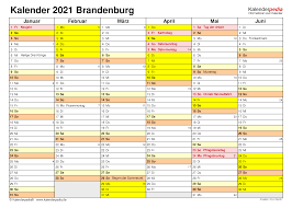 Doch wann sind 2021 ferien und feiertage in brandenburg? Kalender 2021 Brandenburg Ferien Feiertage Pdf Vorlagen