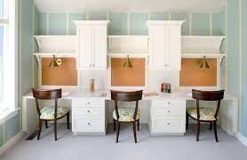 Study room is considered to be a place where your kids can do home works, projects and arts, computer work and reading. 29 Kids Desk Design Ideas For A Contemporary And Colorful Study Space Homework Room Kids Workspace Home