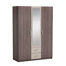 Homedepot.com has been visited by 1m+ users in the past month Georgia 3 Door 2 Drawer Wardrobe With Mirror Mirrored Wardrobe Cupboard Design Closet Designs