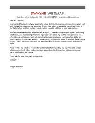 I have been passionate about fashion throughout my adolescent teenage years and into adulthood. Professional Stylist Cover Letter Examples Cosmetology Livecareer