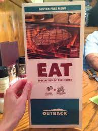 Gluten free at Outback, Part 2