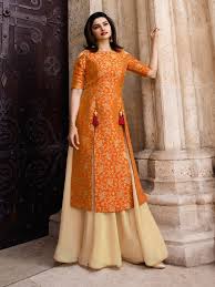 Black And Orange Dress Pakistani Indian Pakistani Designer Kurti Kurta Black Anarkali Jacket Style Orange 42 Fashion Clo Party Wear Maxi Dresses Party Wear Dresses Kurti Designs Party Wear