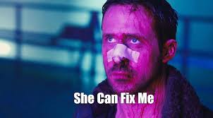 Create meme "ryan gosling blade runner, blade runner 2049"