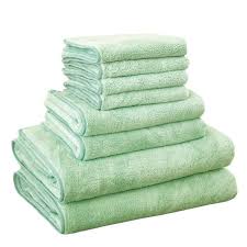 Sur rakuten, découvrez et commandez en quelques clics des articles de qualité qui vont assurément embellir votre habitat. 8pcs Serviette De Bain Microfibre Lot Serviette De Bain Drap De Bain Lot Serviette Drap De Bain Parure De Bain Vert Clair Cdiscount Maison