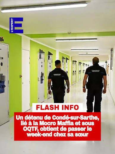 FLASH : Un juge de l'application des peines a accordé cette permission de  sortir, contre l'avis du parquet et de l'administration. Petit week-end de  vacances pour une tête de réseau. De sources