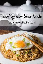 After you've made your own homemade egg noodles, you won't want to stop with chicken soup though, so i've put together a list of recipe that. Fried Eggs With Chinese Noodles Erren S Kitchen