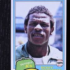 Rickey Henderson Topps 1981 Baseball Card 261 Oakland Athletics A's