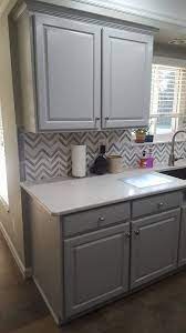 Visit blog link below for all the details. Golden Oak To Seagull Gray Kitchen Transformation Milk Paint Kitchen Cabinets Grey Kitchen Cabinets Grey Kitchen