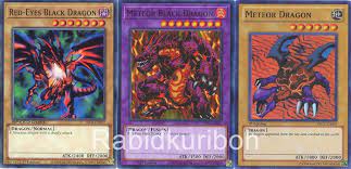 Yugioh Meteor Black Dragon + Red-Eyes Black Dragon + Meteor Dragon Set |  eBay