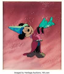 He came back and chased the broom around the house. Fantasia The Sorcerer S Apprentice Mickey Mouse Production Cel Lot 94138 Heritage Auctions