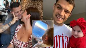 Arsenal fc and switzerland player. Granit Xhaka Feston Ditelindjen Bashkeshortja I Ben Urimin Special